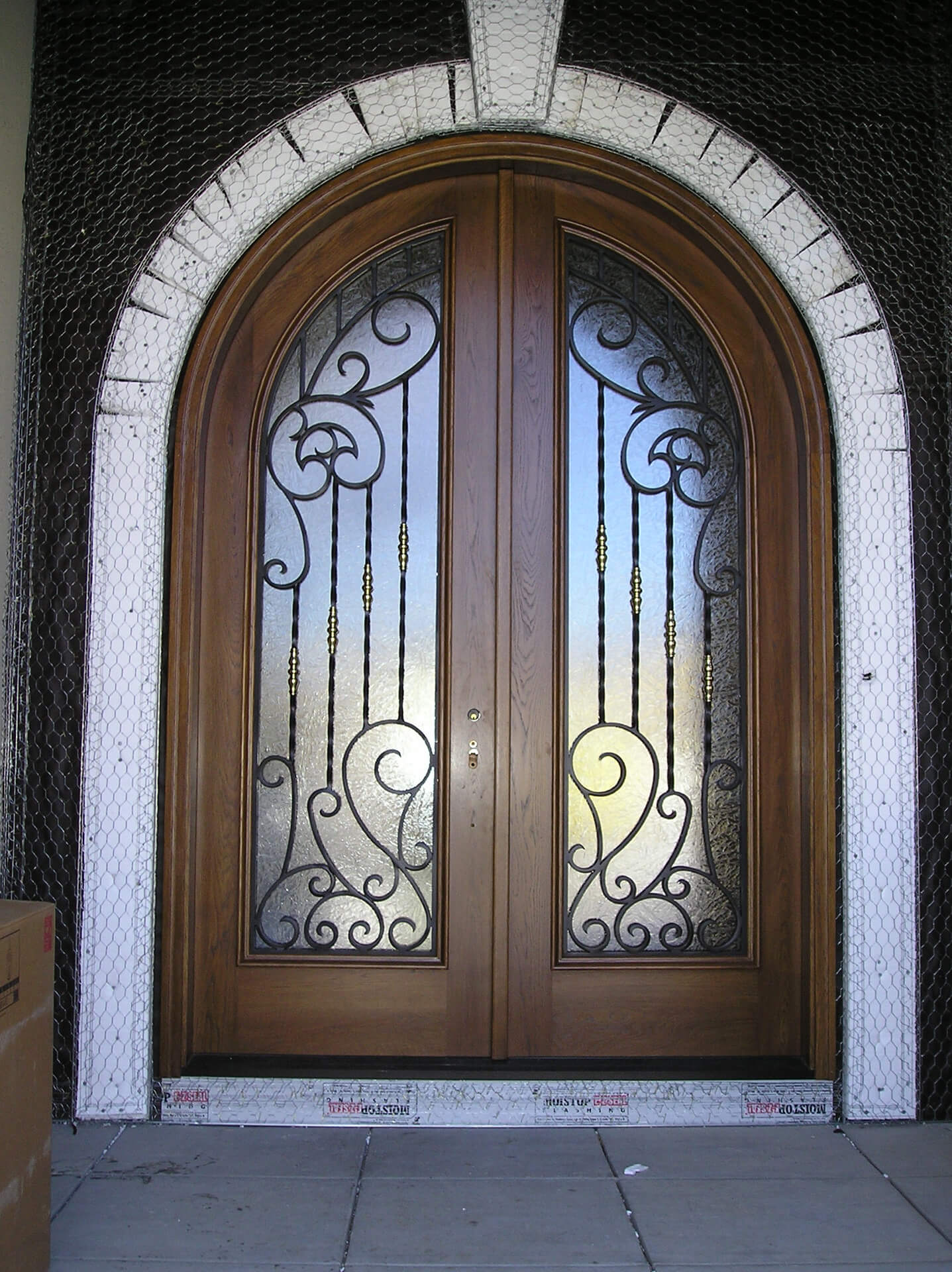 New Custom Front Door Stained & Finished