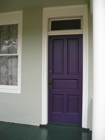 Front Door Painted Purple