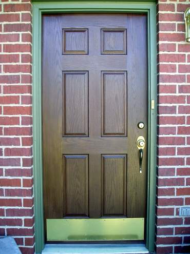 Stained Fiberglass Front Door